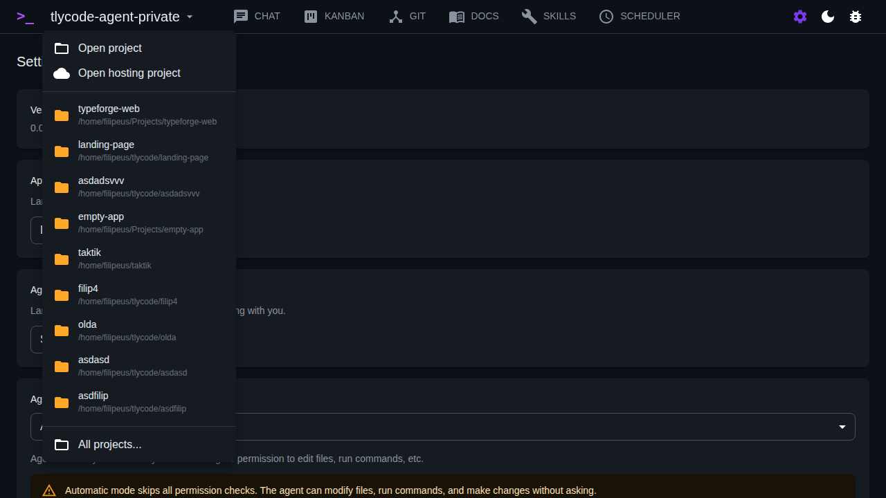 Project Selector